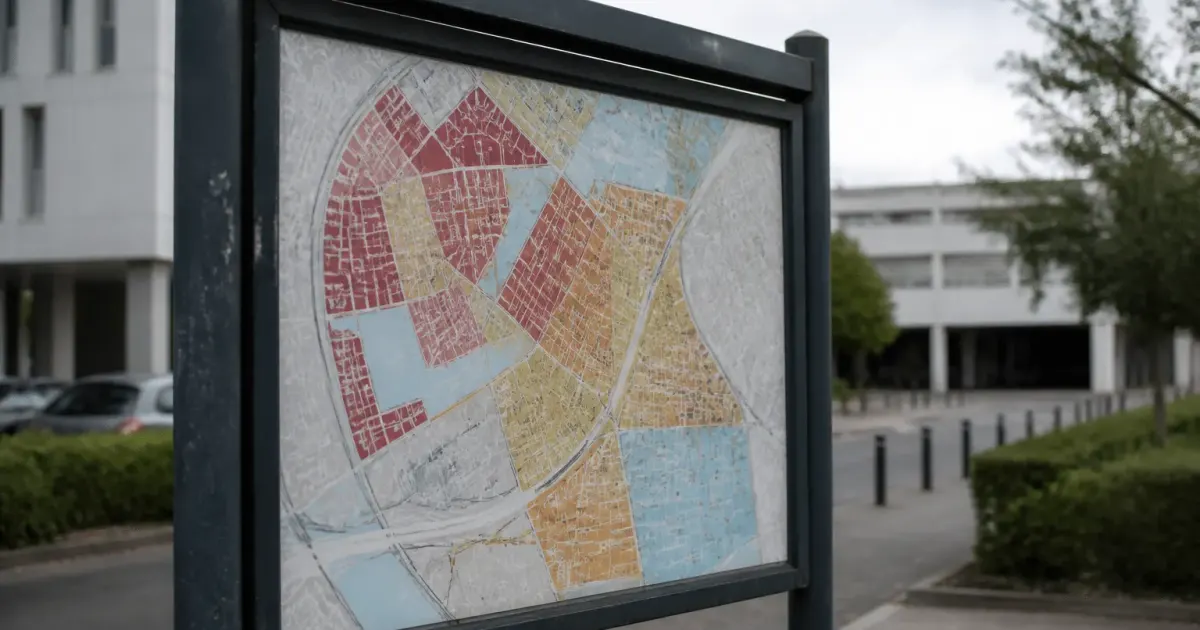 Carte de Drancy affichant densité population quartiers ville