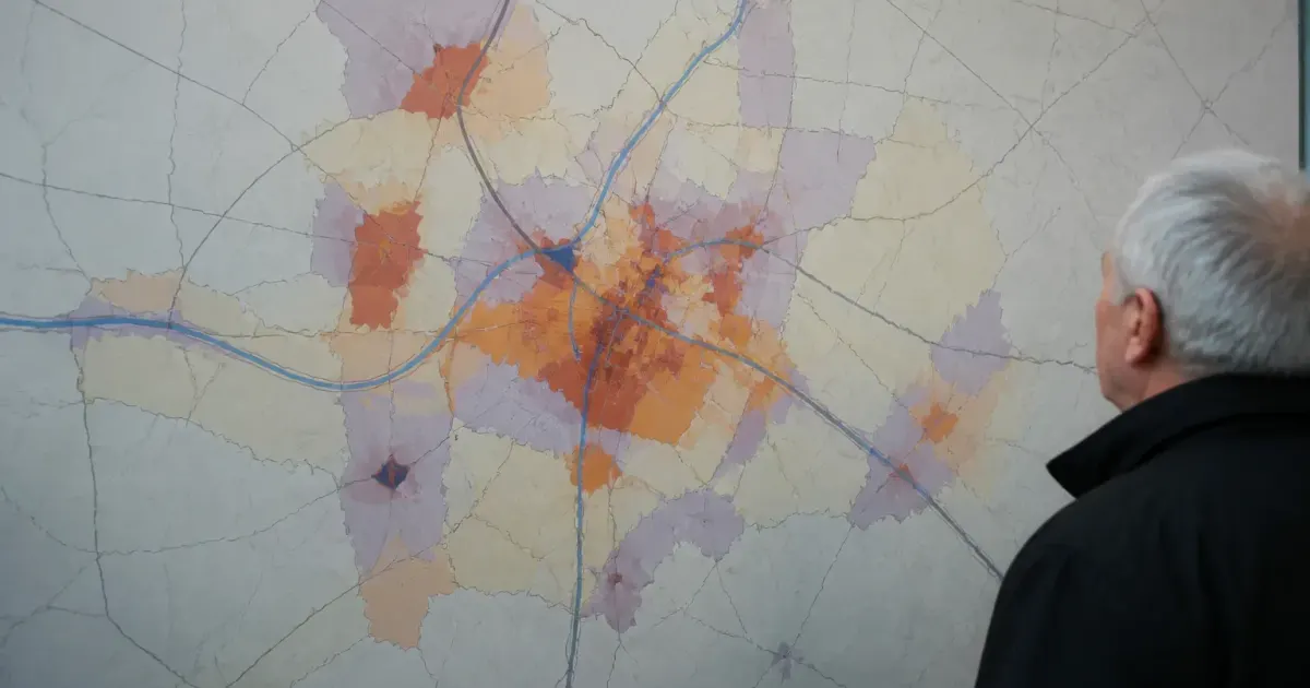 Carte de Vierzon affichant population chiffres zones urbaines densites